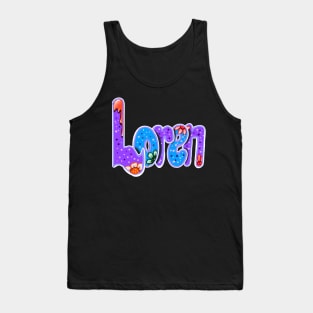 Loren Girls and womens Personalized Custom name Loren Tank Top